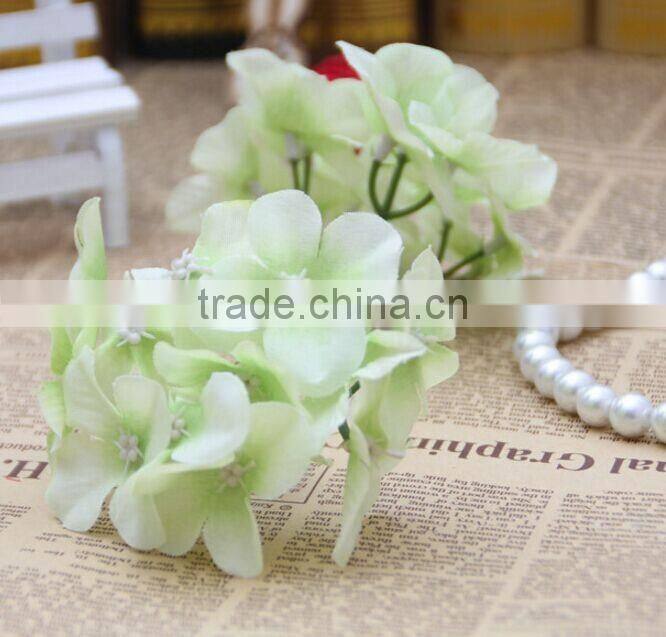 Silk artificial hydrangea flower heads fake flower for celebration