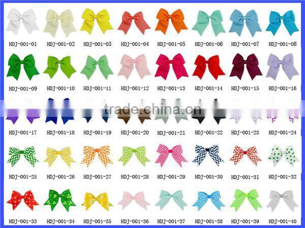 40 colors pinwheel hair bows without clips cute girls hairbows for toddler hair accessories