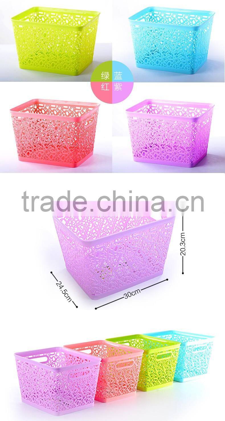 emc Plastic Baskets, plastic rectangular baskets with handle