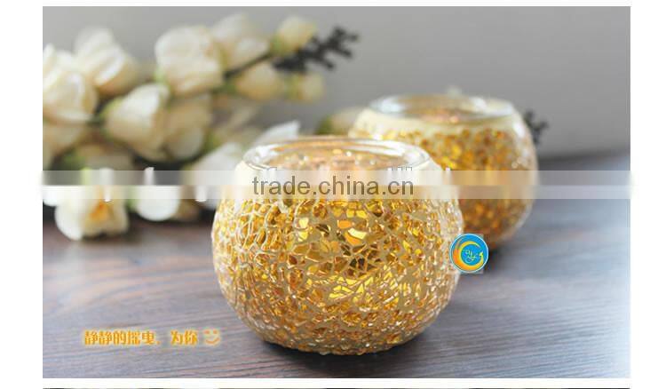 Special glass mosaic candle holder