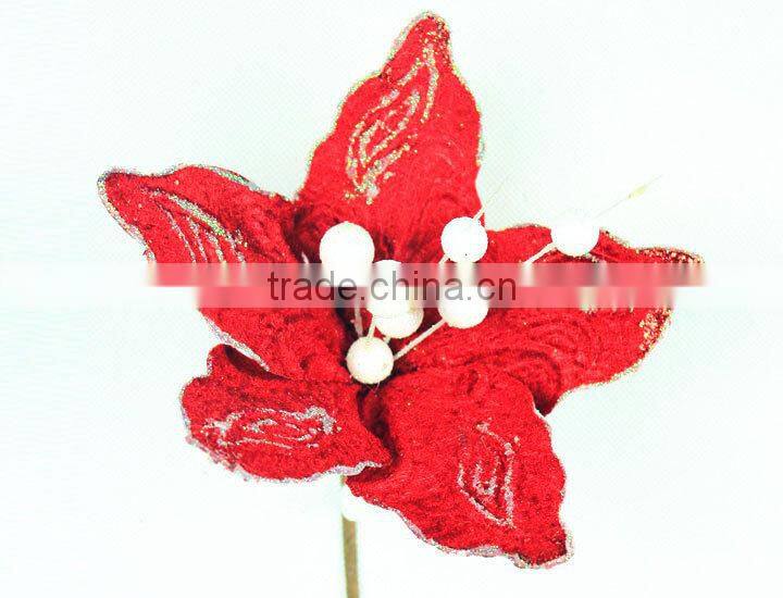 China factory supply crafts decorations artificial flowers making for home decoration for christmas market