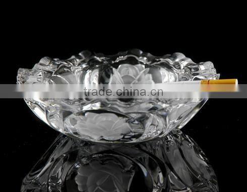 Jadeite style fruit bowl/ art ashtray/ decorative hotel marble plate/ top quality glass ash ashtray BHL-P20