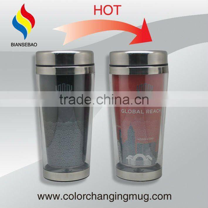 2016 New Design Stainless steel sublimation travel mug