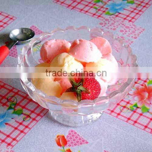 lead-free pudding ice-cream salad footed glass plate