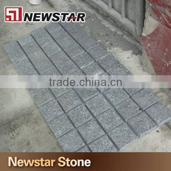 Cobblestone black paving stone black basalt pavers