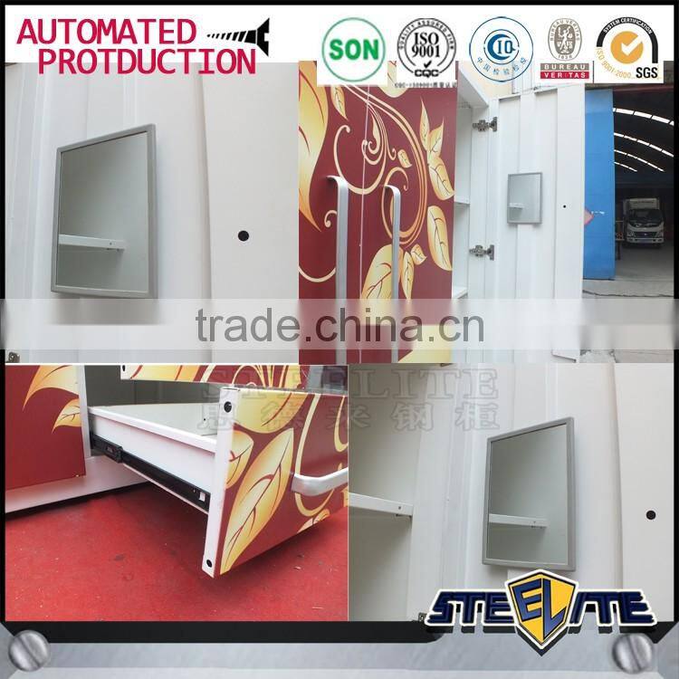 Spraying decoration 3 door metal wardrobe godrej almirah designs with price