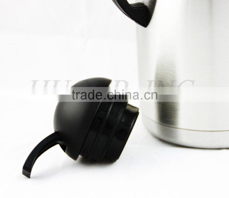 Stainless Steel Coffee Pot with black handle