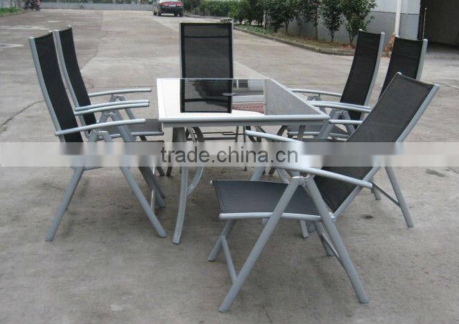7PCS Folding Chair Set Garden Furniture Set