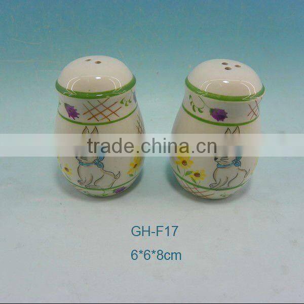 2012novelty cheap colorful ceramic pepper shaker