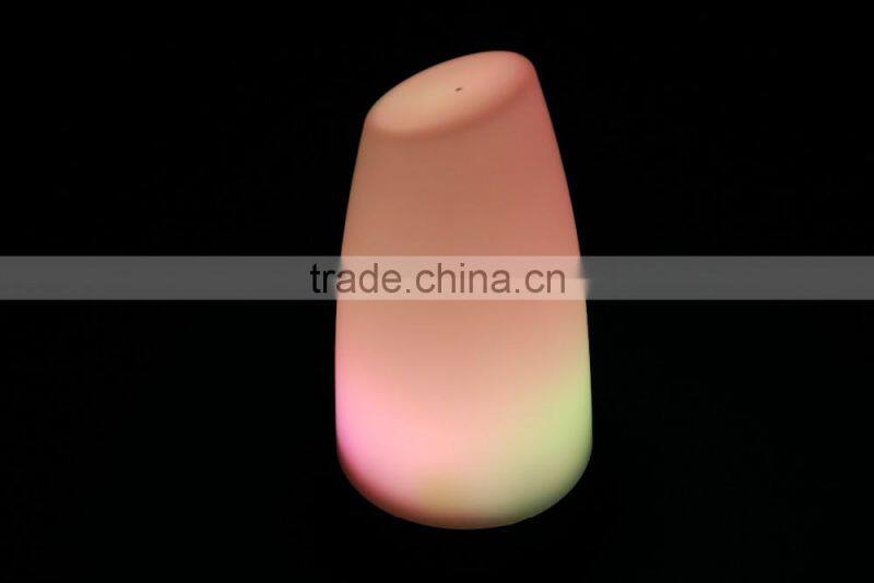 Modern bar furniture with led illuminated table lamp, RGB colorful christamas ball lamp