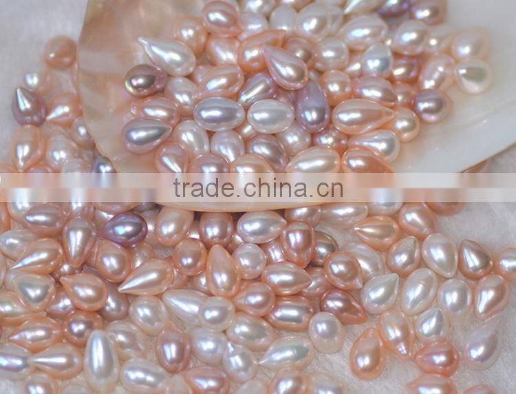 3-4 mm colored teardrop shape freshwater pearls