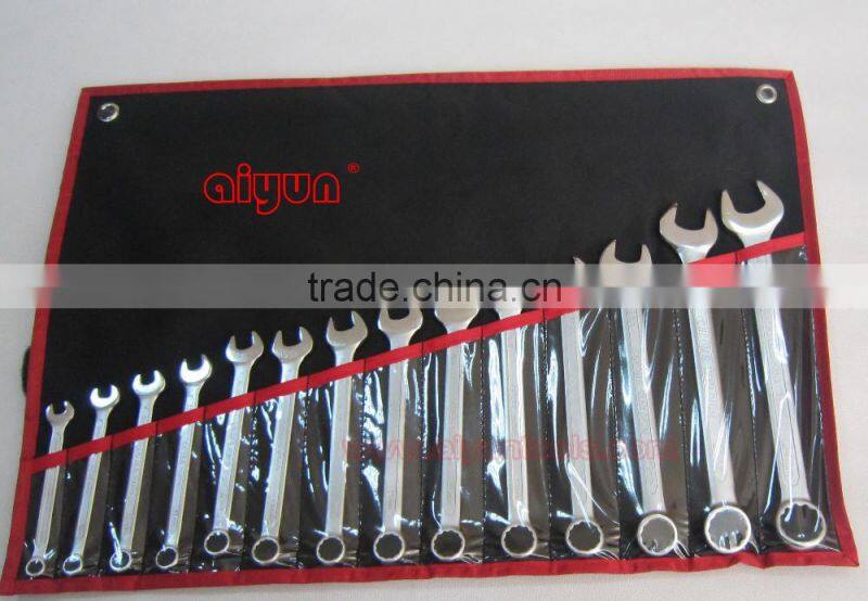 14pcs 8-32mm combination wrench set open end spanner set