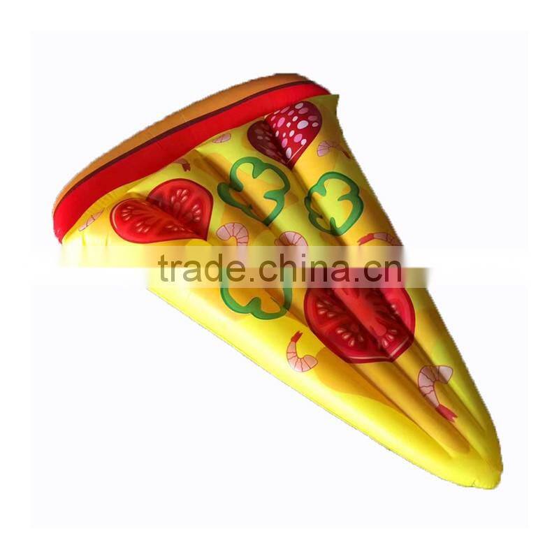 2017 hot selling leasure giant inflatable new pizza pool float outdoor swim raft water party lounge and toys for kids and adults
