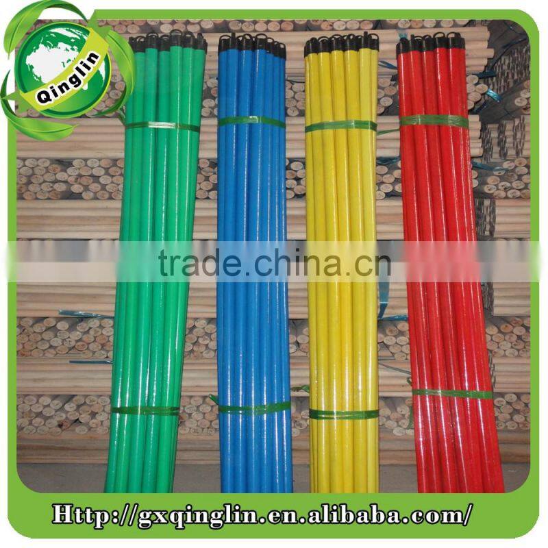 normal size 120*2.2cm pvc coated wooden broom handles for home