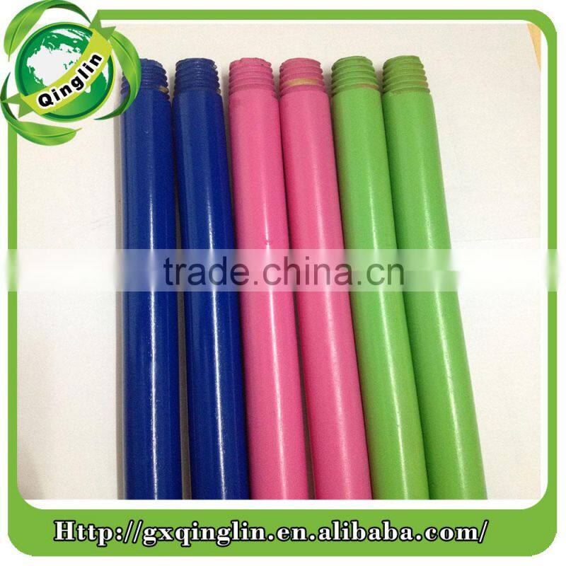 painted wooden poles with long plastic cap and greece thread pine wood