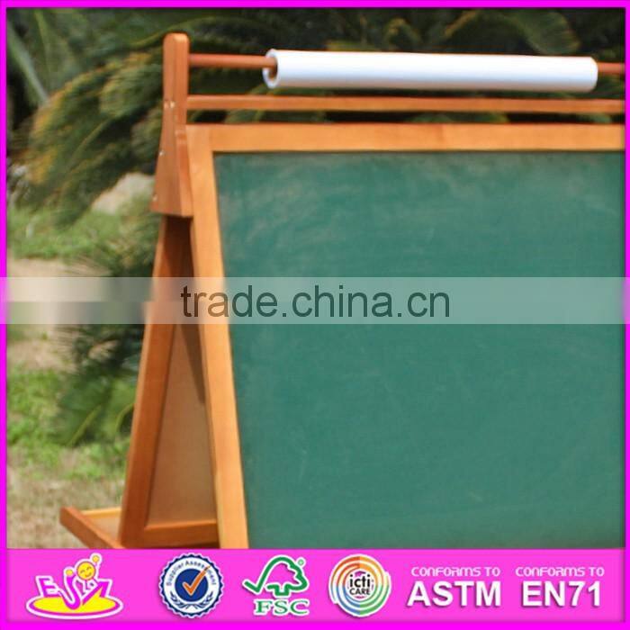 2016 new design multi-function children wooden chalkboard easel for sale W12B104