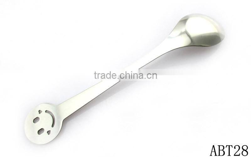 High grade long smile face handle stainless steel spoon