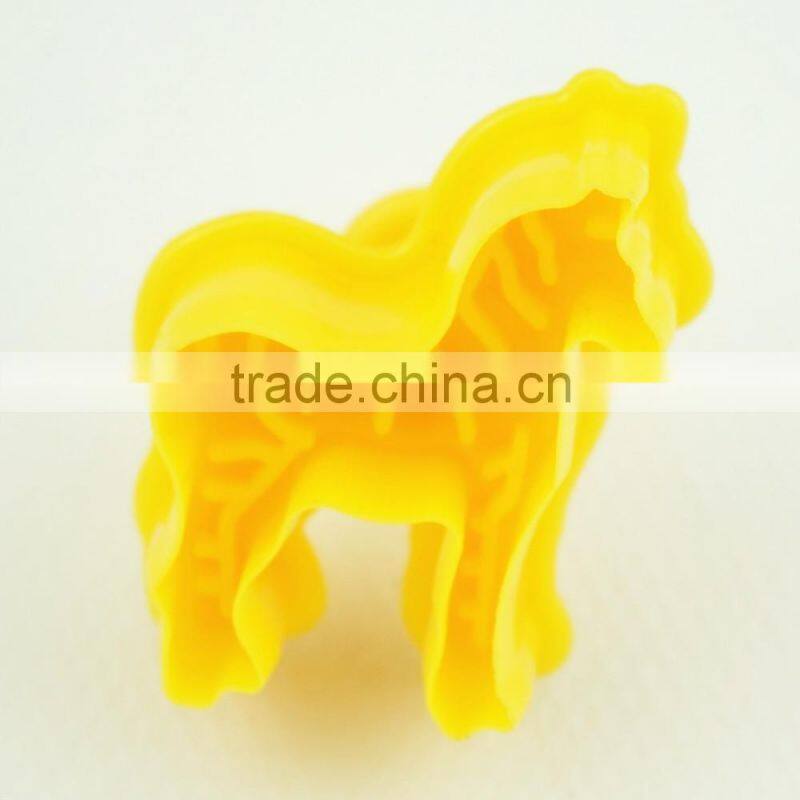 47047 4pcs Impressions animal horse elephant dear Fondant Mould Silicone Fondant Tools