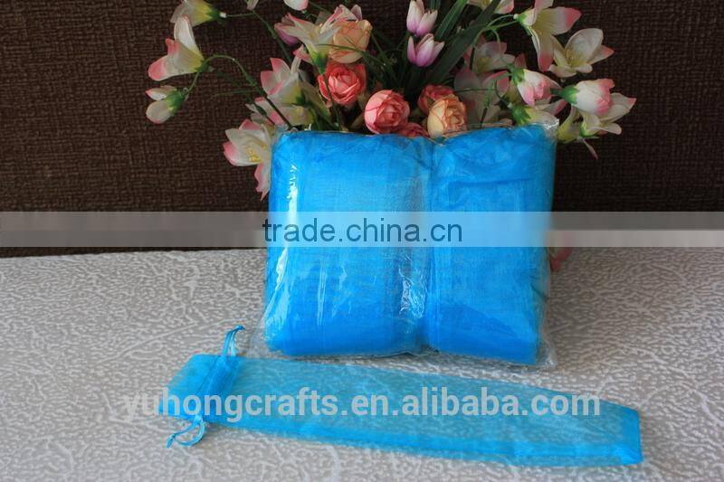 Hot selling hand fan bag made of organza