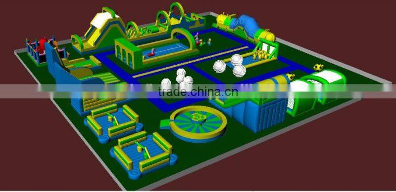 Factory price kids inflatable amusement park with high quality