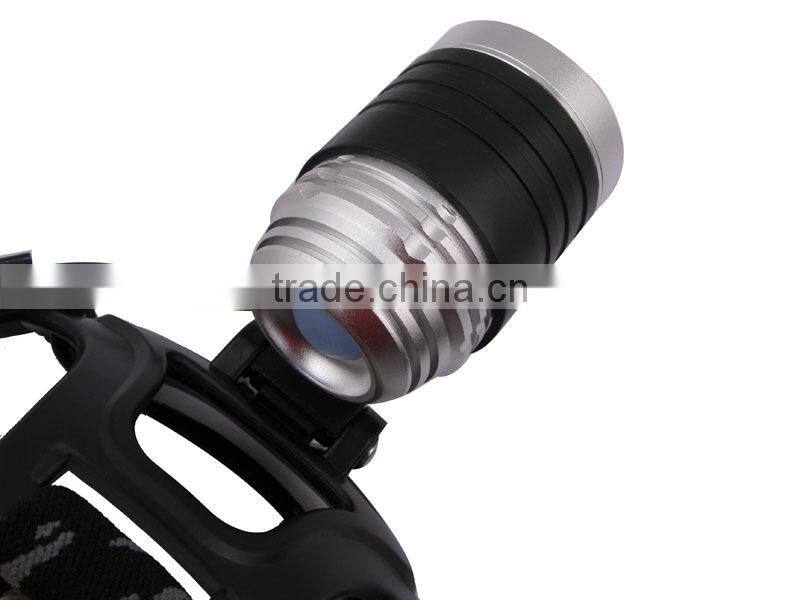 LL-663 1800LM 3 Mode LED Headlamp with 18650 Battery and Charger High Power Headlamp