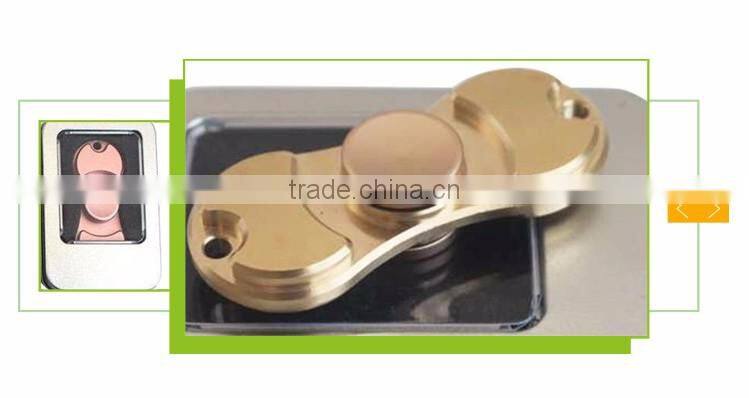Hot sale finger tip gyroscope toy aluminum rotation 360 spinner