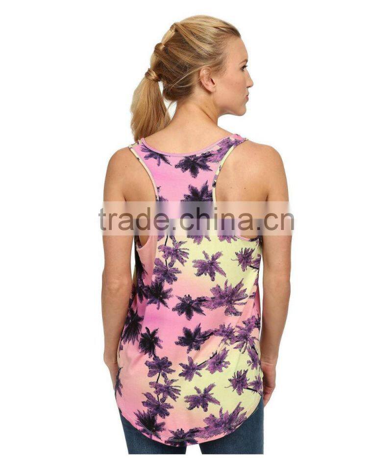 Women clothing summer tie-dyeing workout vests waistcoats women fitness lady tank tops for sale