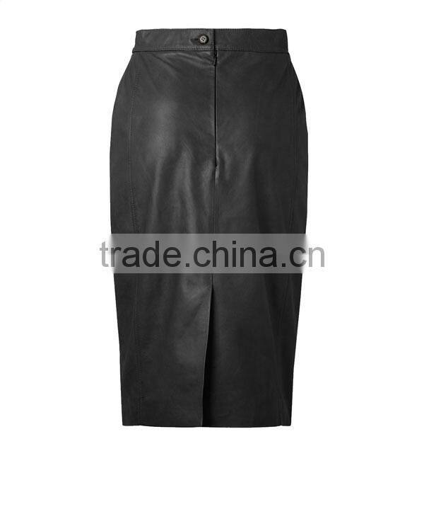 hot selling ladies long leather skirts