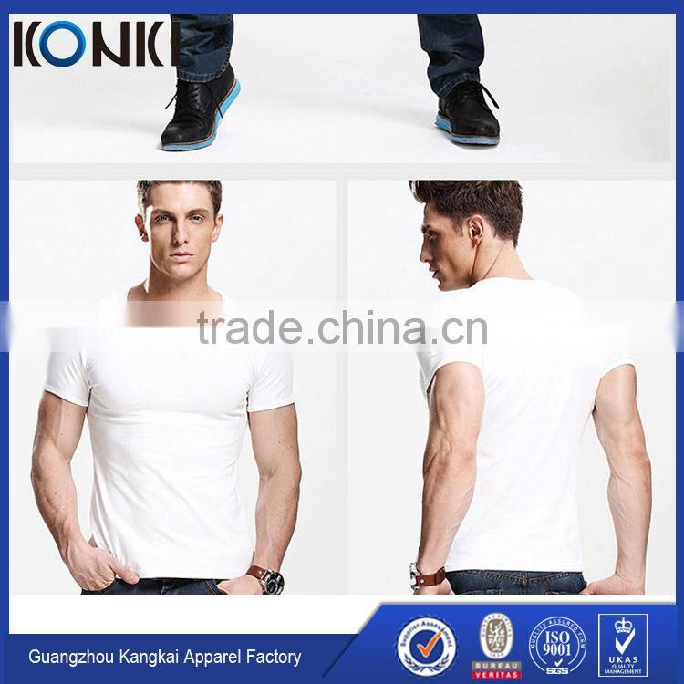 Plain t shirt men black tee white tee custom t shirt for gym