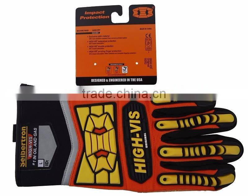 Seibertron TPR Rubber Impact Protective Gloves Heavy Duty Safety Gloves