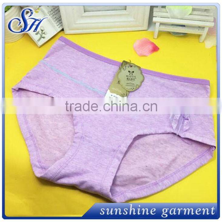 2016 wholesale 100% cotton briefs cheaper underwear for sexy women