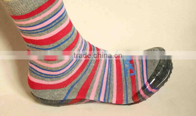 Adult man rubber sole shoe socks