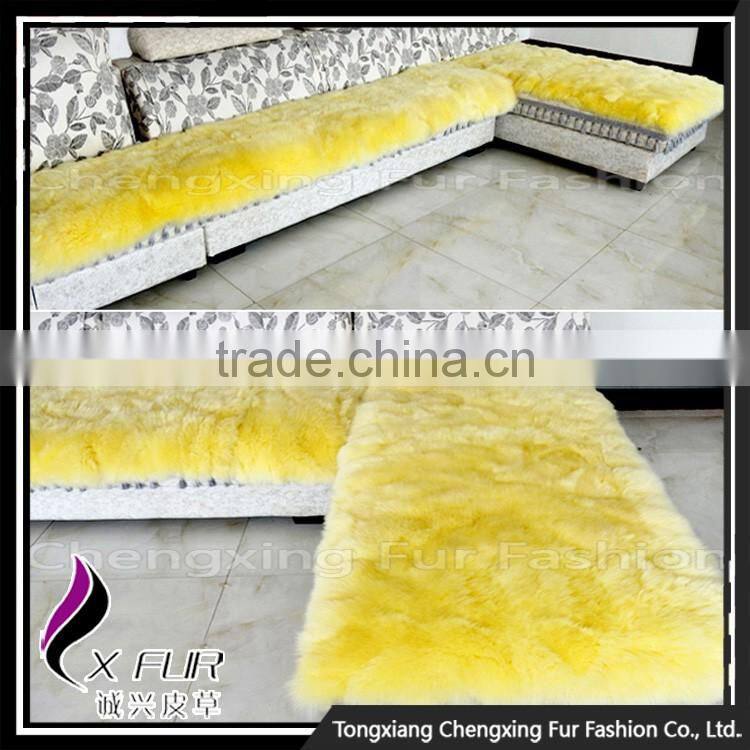 CX-D-111 Customize Design Genuine Sheepskin Lamb Fur Fur Blanket