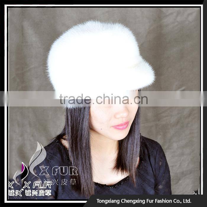 CX-C-54 2016 Cheap High Quality Knitted Mink Fur Hat Cap/Custom Felt Hat