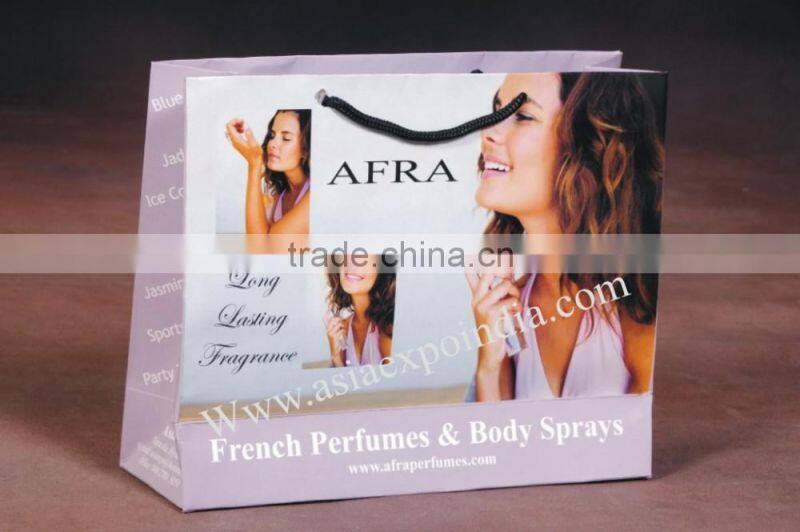 Paper Bags with Glossy finish and rope handles