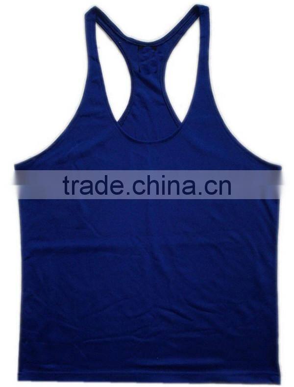 Promotional y back mens tank top/ custom sportswear tank top made in china/ wholesale china manufacturer tank top