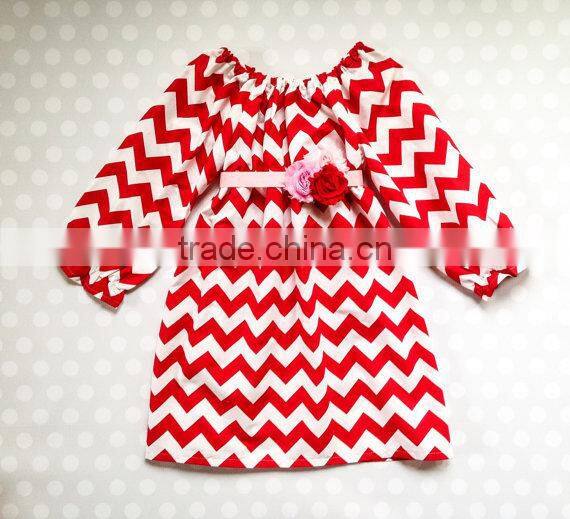 Wholesale Girls Chevron Dress Toddler Girl Dresses Simple Dress For Kids