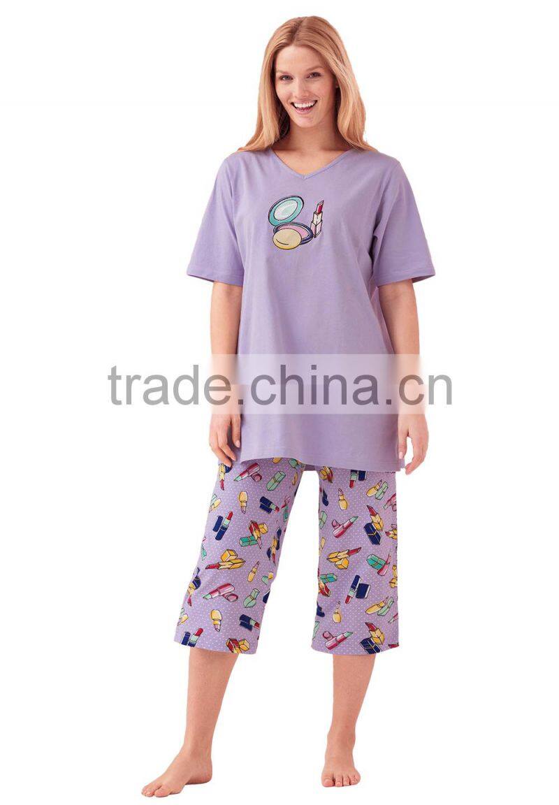 two piece pajamas sleepwear in wholesale