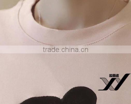 Long design pullover Women cheap embroidery hoodies