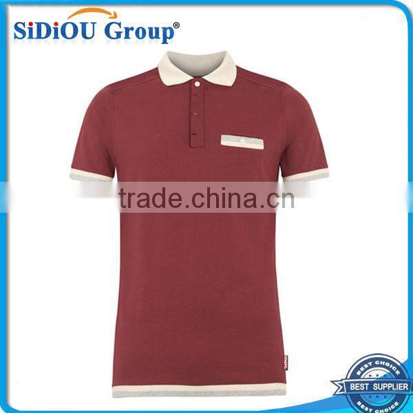 shorts sleeve polo shirt 100% cotton polo shirts with pockets