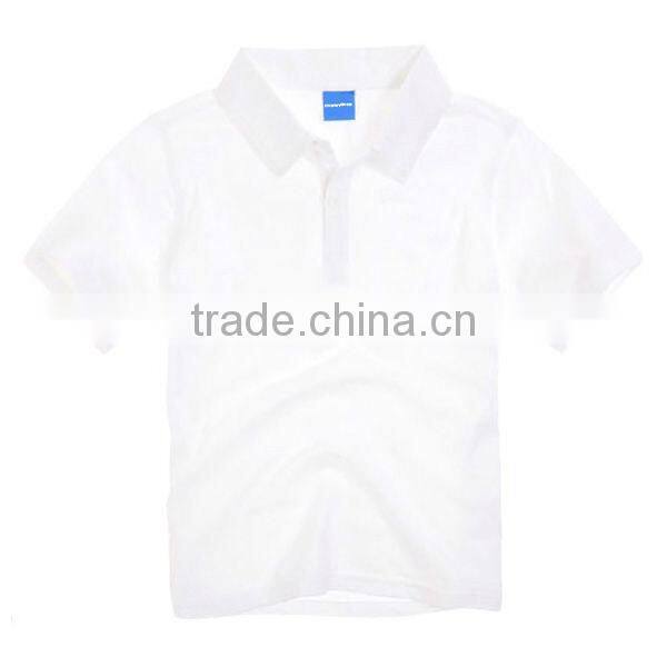breathable and comfortable short sleeve kids polo shirts made of 100% cotton
