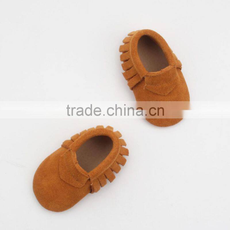 Baby kids moccasins genuine leather shoes