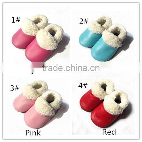 Wholesale 2016 New Arrival Fashion Baby Leather Shoes Baby Moccasin Boots Baby Moccasins