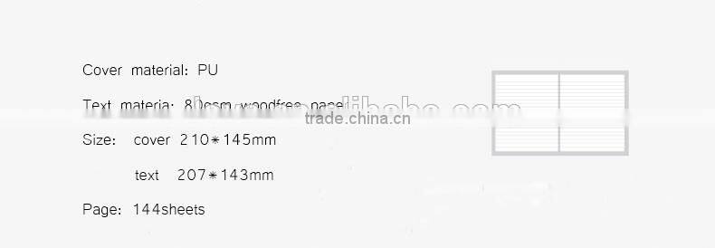 A5 PU planner embossed logo leather daily planner softcover notebook