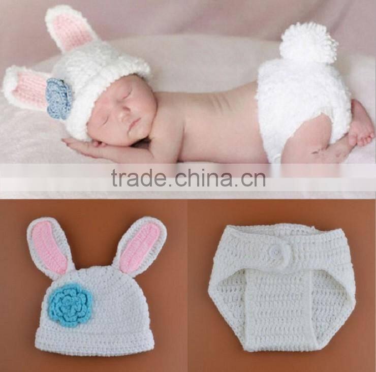 Knitted Animal Hats soft and colourful yarns Handmade baby clothing newborn crochet knit beanie hat set