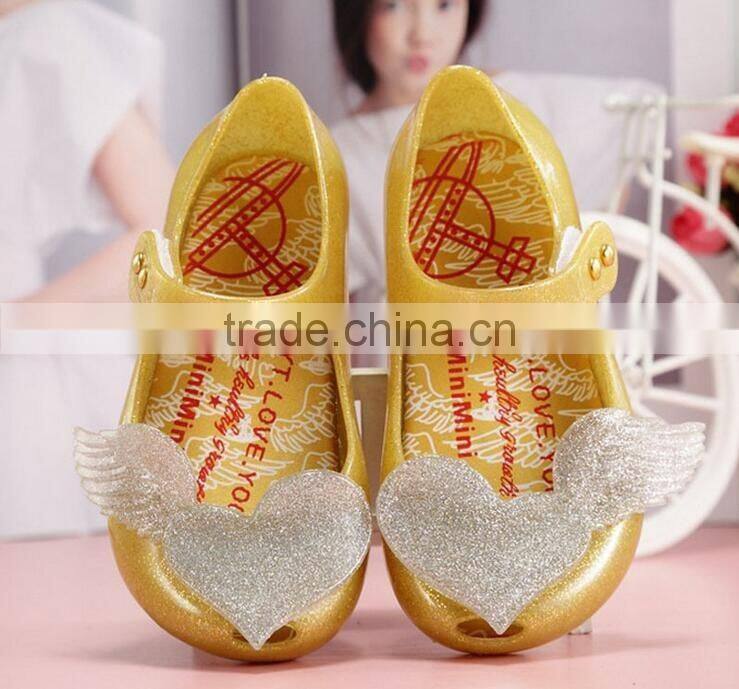 soft melissa shoes for girls, heart design mini melissa shoes