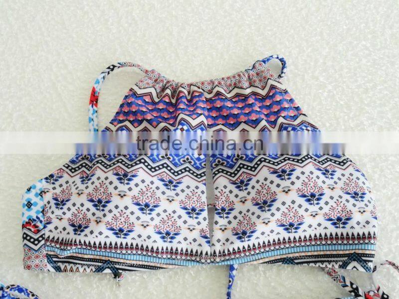 Tight sexy swimsuit piece swimsuit Floral Bikini swimsuit split