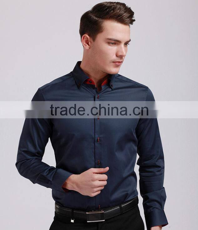 Manufacturer various color red, white ,black , navy blue brand name men dress shirts