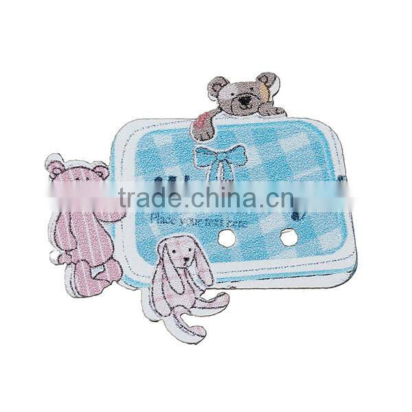 Professional Custom different logo wood button