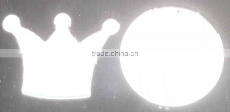 high light Reflective safety jackets patch OEM clothing reflective PU leather badge